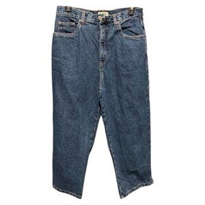 Vintage Generra Cotton Classic Blue Denim Jeans Ultra High Rise Capri Women's 10